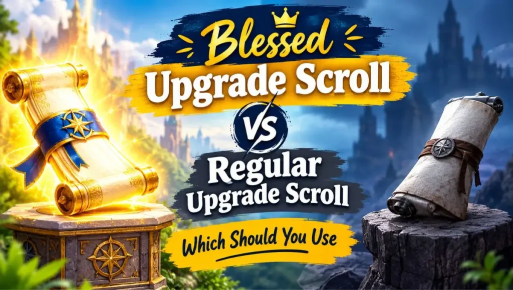 Blessed Upgrade Scroll vs Regular Upgrade Scroll: Which Should You Use