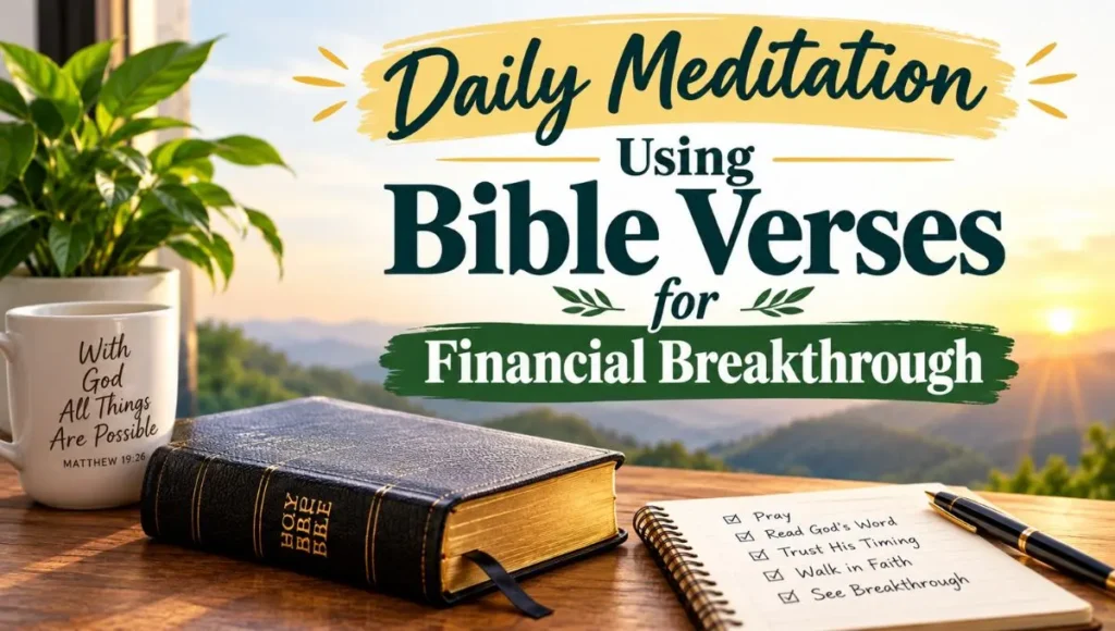 Daily Meditation Using Bible Verses for Financial Breakthrough