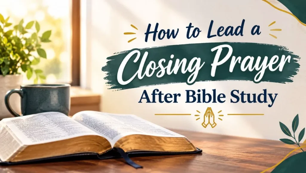 How to Lead a Closing Prayer for Bible Study