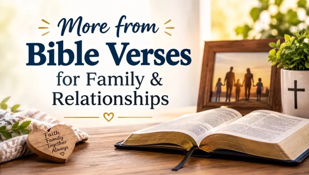 More from Bible Verses for Family & Relationships