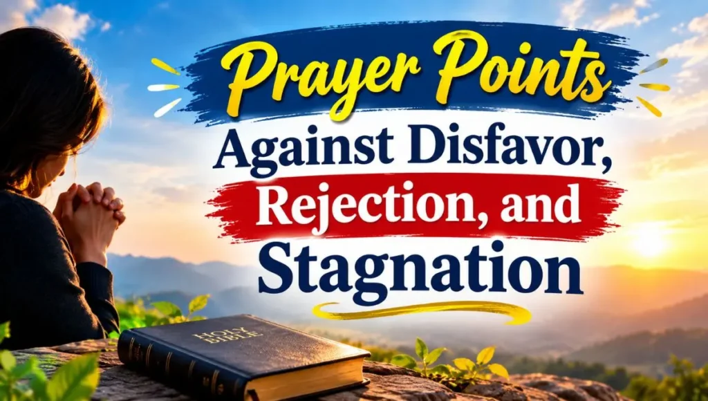 Prayer Points Against Disfavor, Rejection, and Stagnation