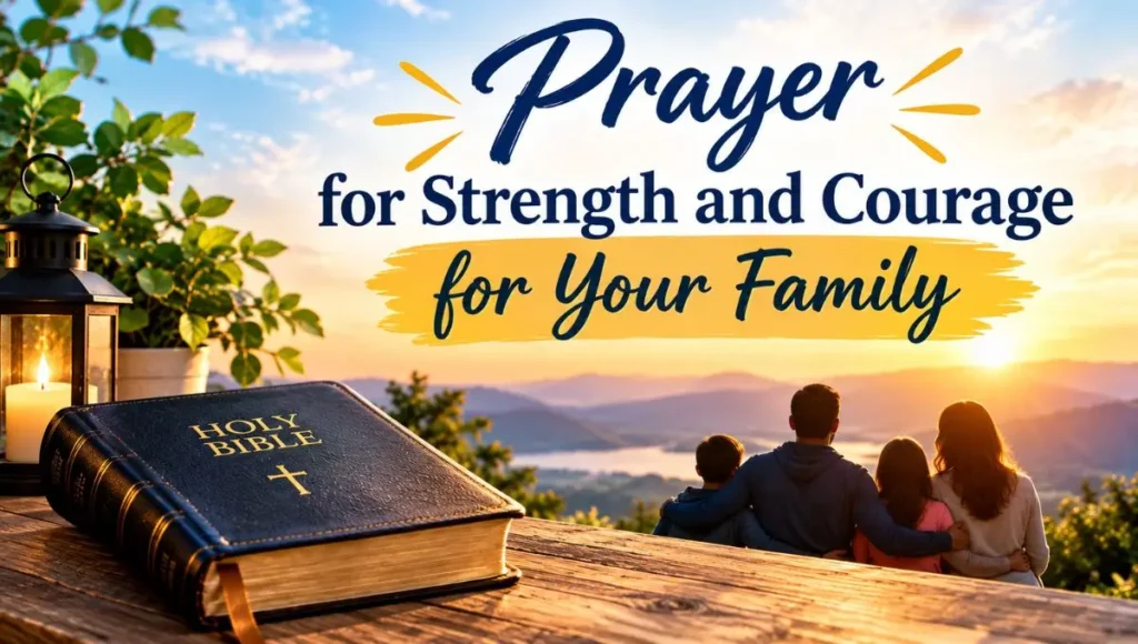 Prayer for Strength and Courage for Your Family