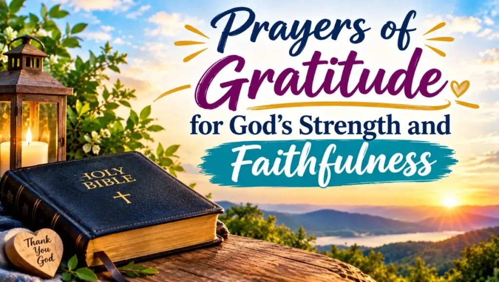 Prayers of Gratitude for God's Strength and Faithfulness