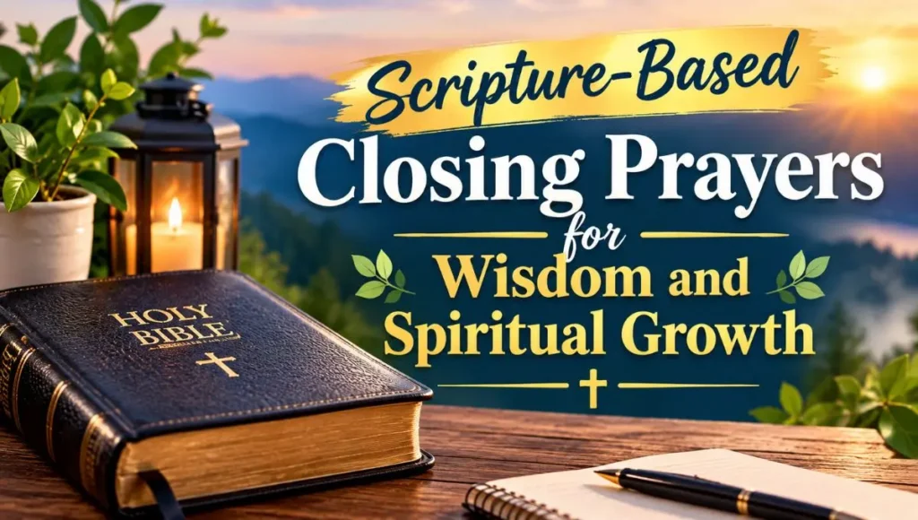 Scripture-Based Closing Prayer for Bible Study on Wisdom and Spiritual Growth