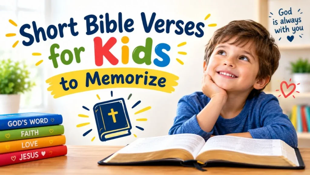 Short Bible Verses for Kids to Memorize
