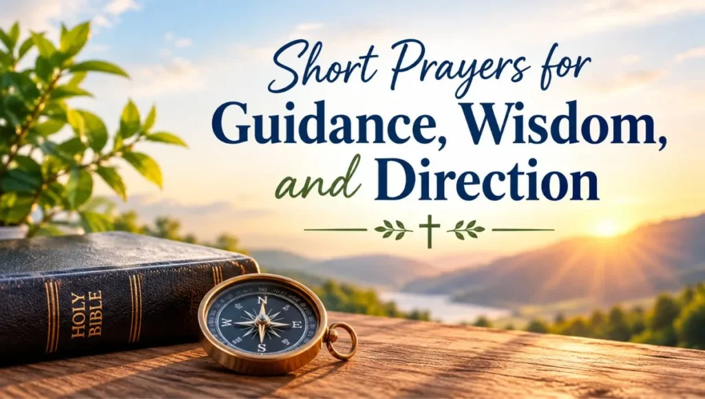 Short Prayers for Guidance, Wisdom, and Direction