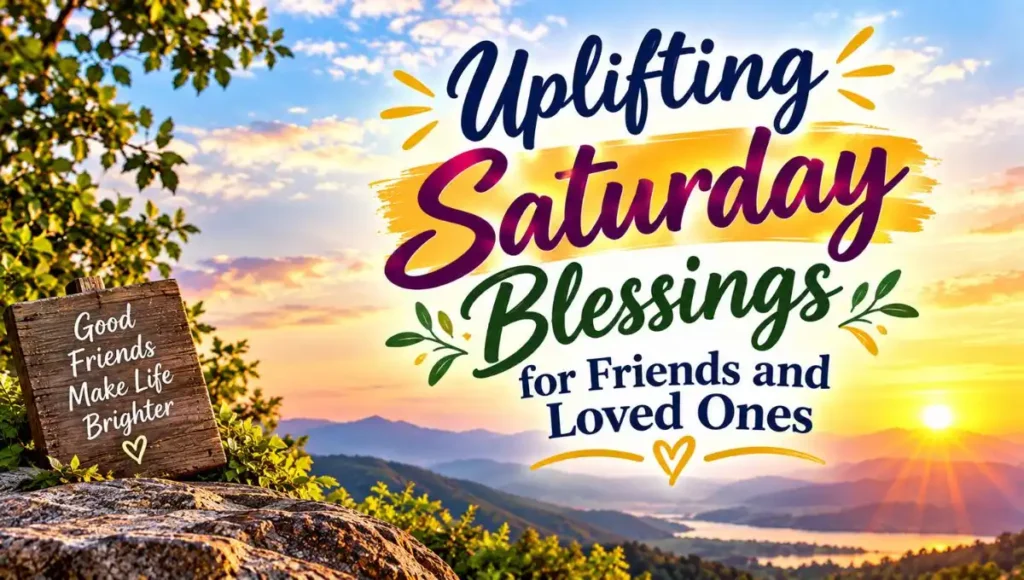 Uplifting Saturday Blessings for Friends and Loved Ones