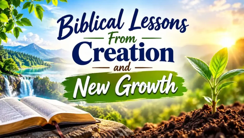 Biblical Lessons From Creation and New Growth