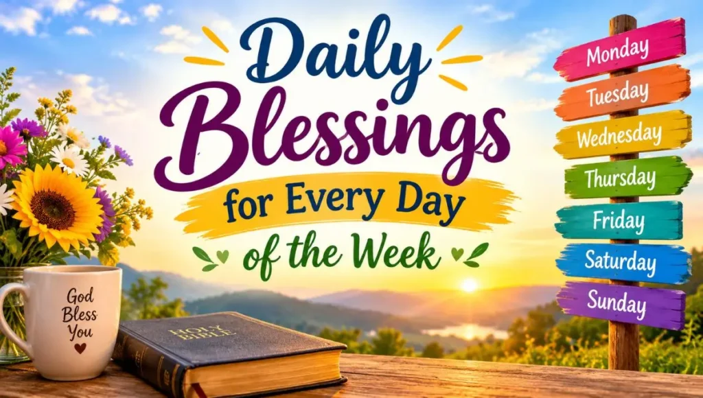 Daily Blessings for Every Day of the Week
