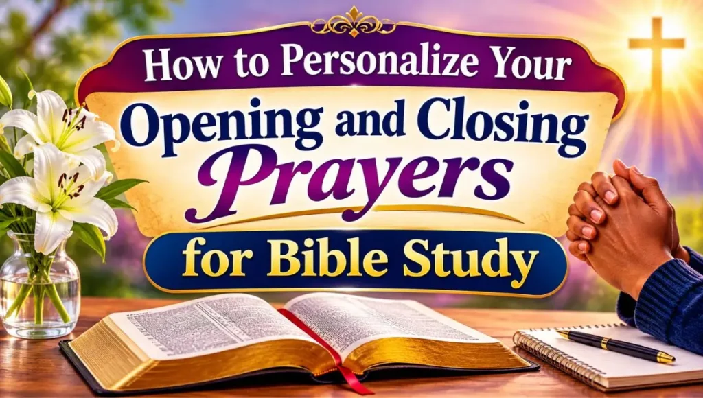 How to Personalize Your Opening and Closing Prayers for Bible Study