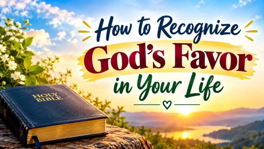 How to Recognize God's Favor in Your Life