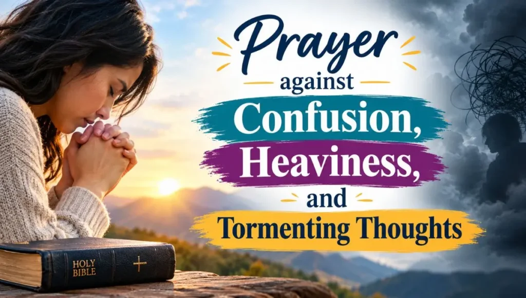  Prayer against confusion, heaviness, and tormenting thoughts
