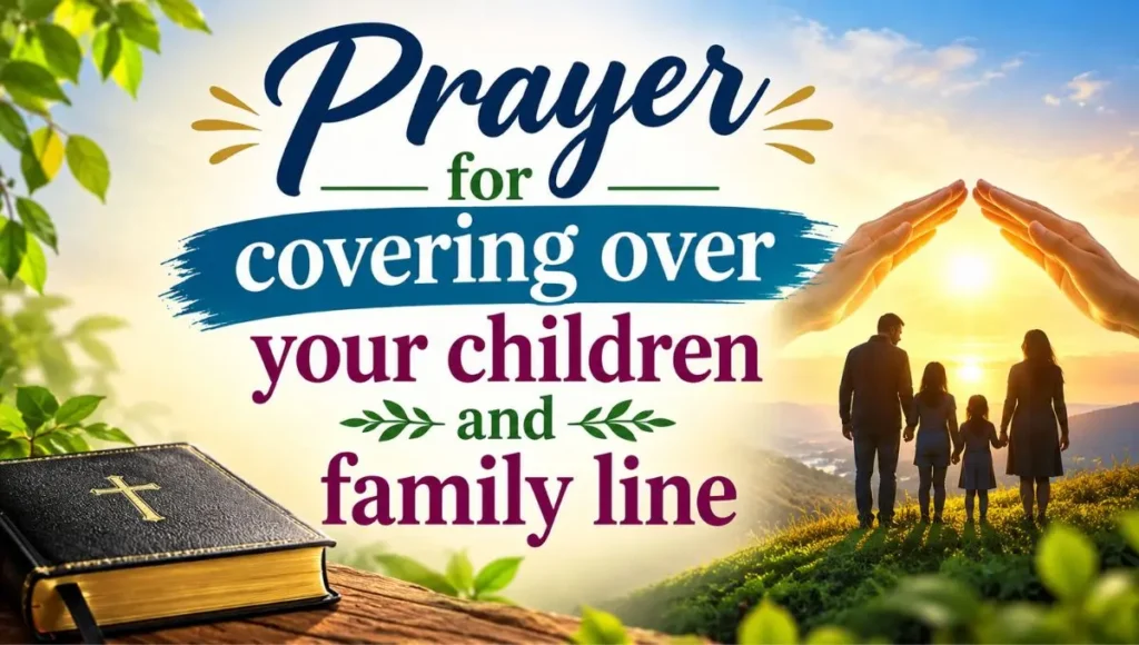 Prayer for covering over your children and family line
