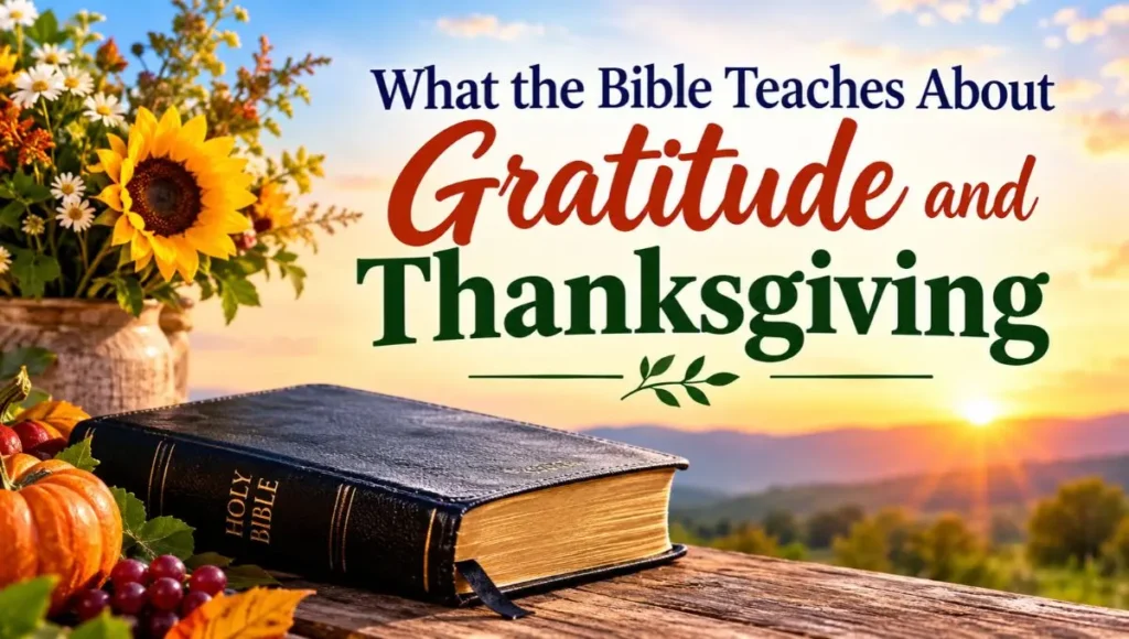 What the Bible Teaches About Gratitude and Thanksgiving