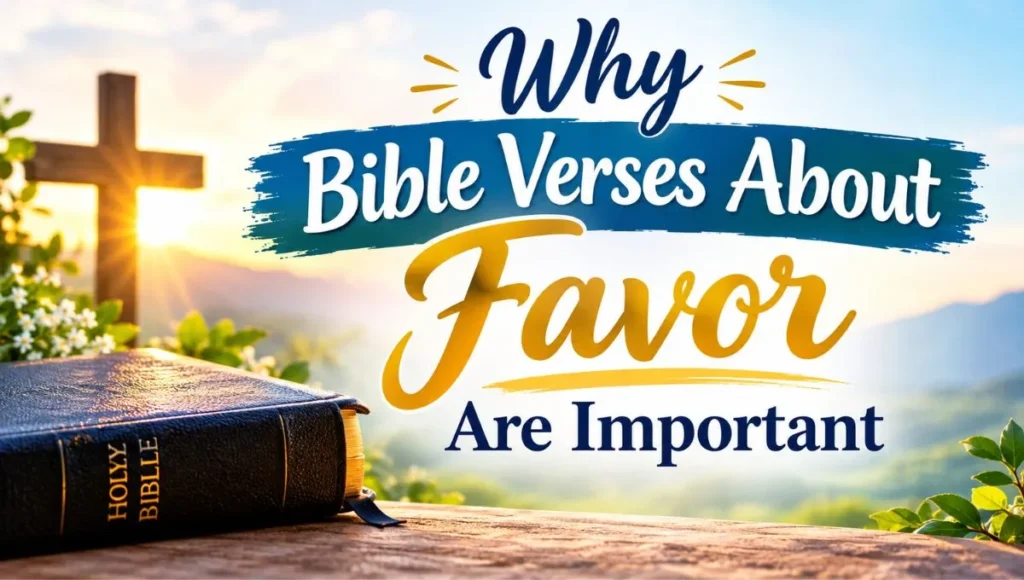 Why Bible Verses About Favor Are Important