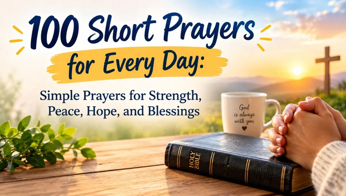 100 Short Prayers for Every Day: Simple Prayers for Strength, Peace, Hope, and Blessings