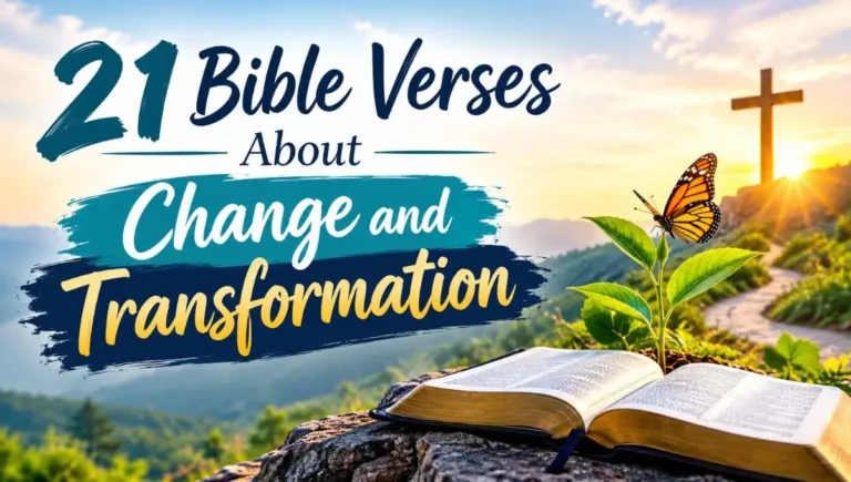 21 Bible Verses About Change and Transformation