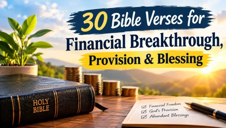 30 Bible Verses for Financial Breakthrough, Provision & Blessing
