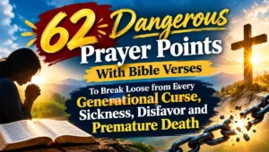 62 Dangerous Prayer Points With Bible Verses To Break Loose from Every Generational Curse, Sickness, Disfavor and Premature Death