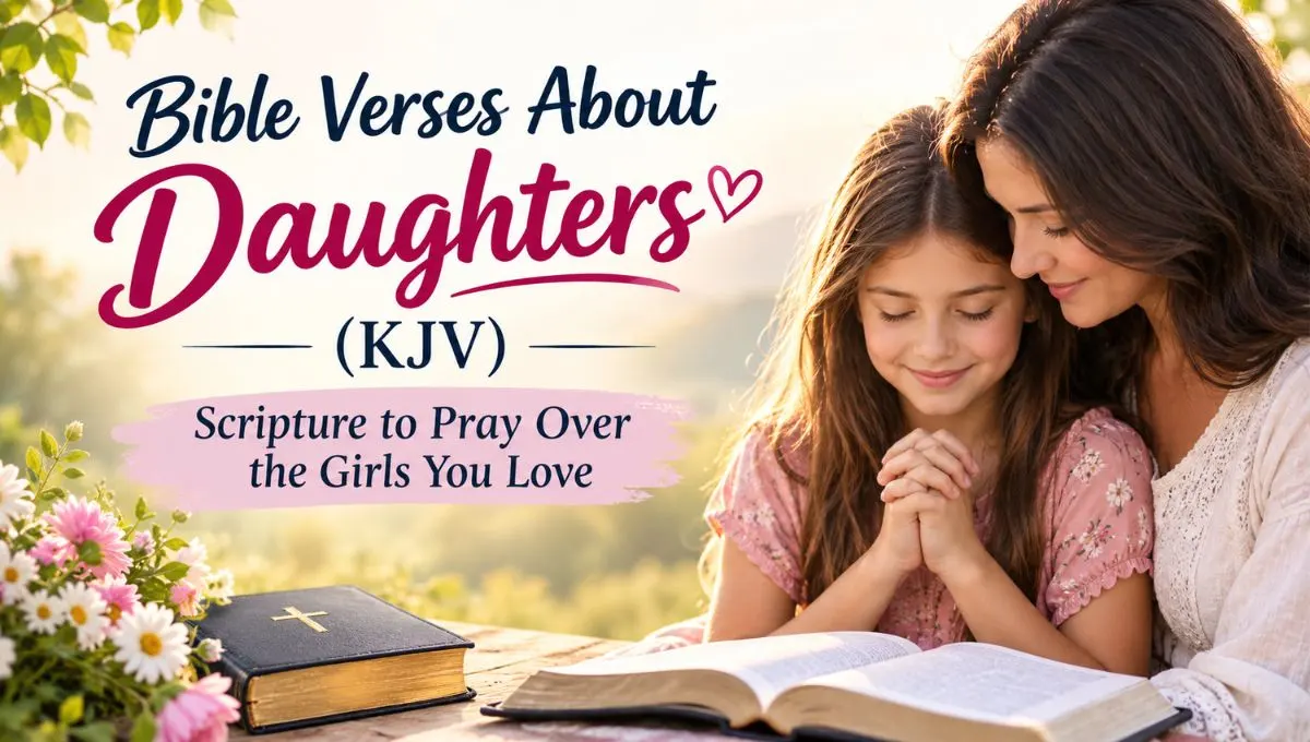 Bible Verses About Daughters (KJV)  Scripture to Pray Over the Girls You Love