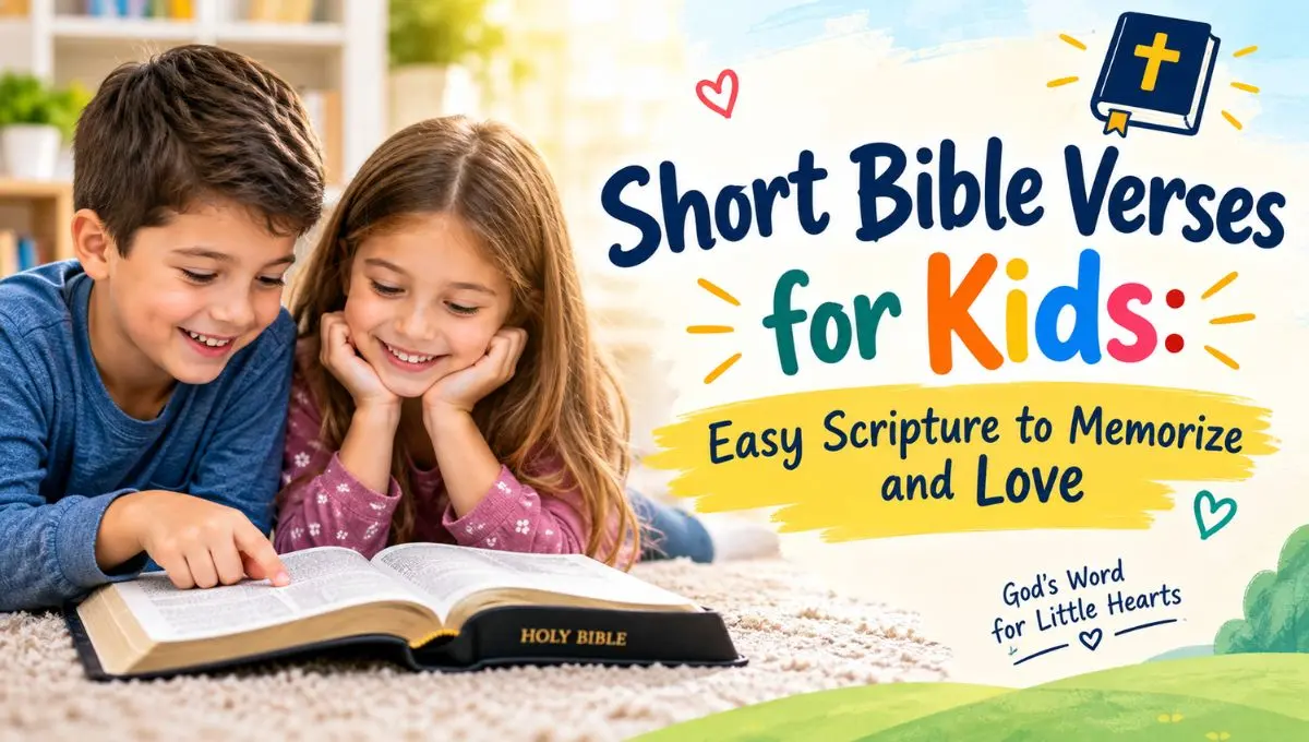 Short Bible Verses for Kids: Easy Scripture to Memorize and Love