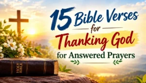 15 Bible Verses for Thanking God for Answered Prayers