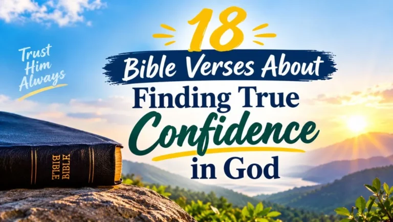 18 Bible Verses About Finding True Confidence in God