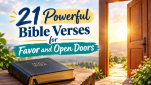 21 Powerful Bible Verses for Favor and Open Doors