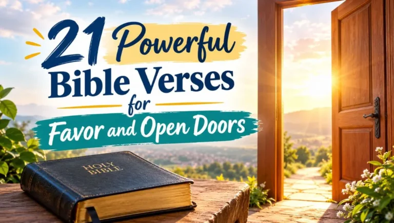 21 Powerful Bible Verses for Favor and Open Doors