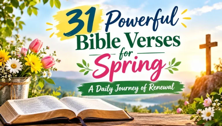 31 Powerful Bible Verses for Spring: A Daily Journey of Renewal