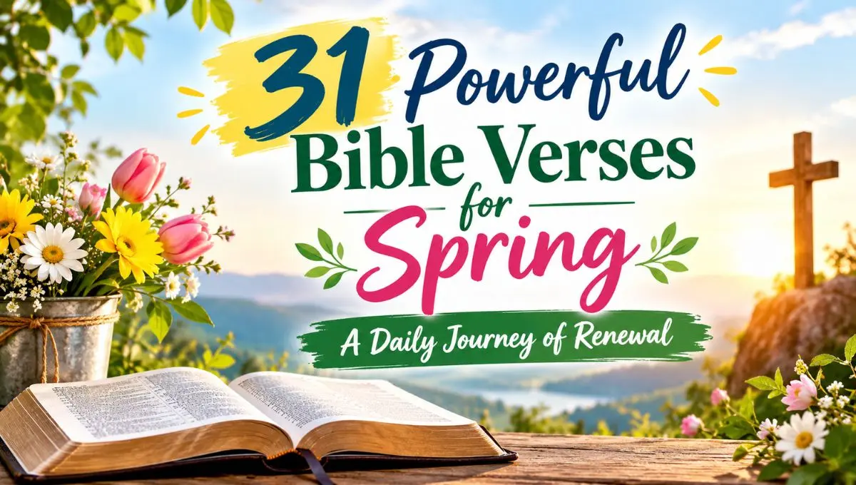 31 Powerful Bible Verses for Spring: A Daily Journey of Renewal