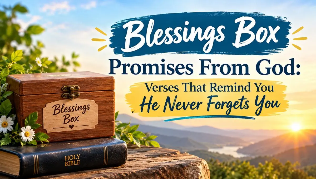 Blessings Box Promises From God: Verses That Remind You He Never Forgets You