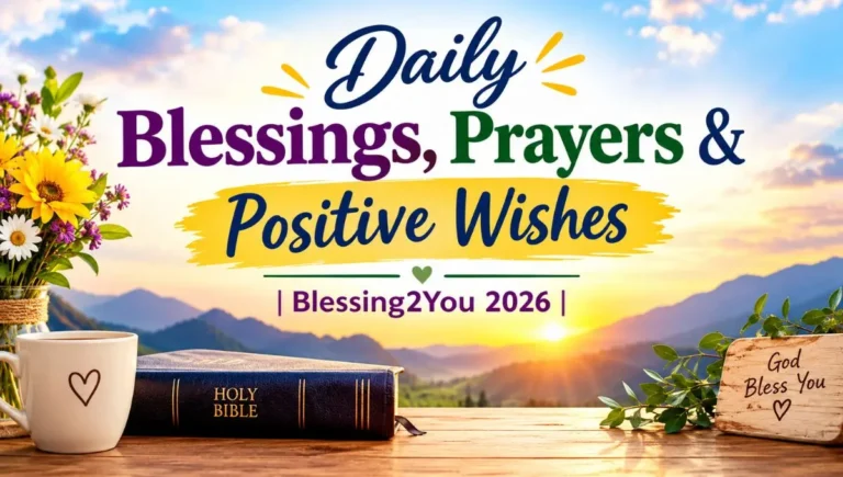 Daily Blessings, Prayers & Positive Wishes | Blessing2You 2026